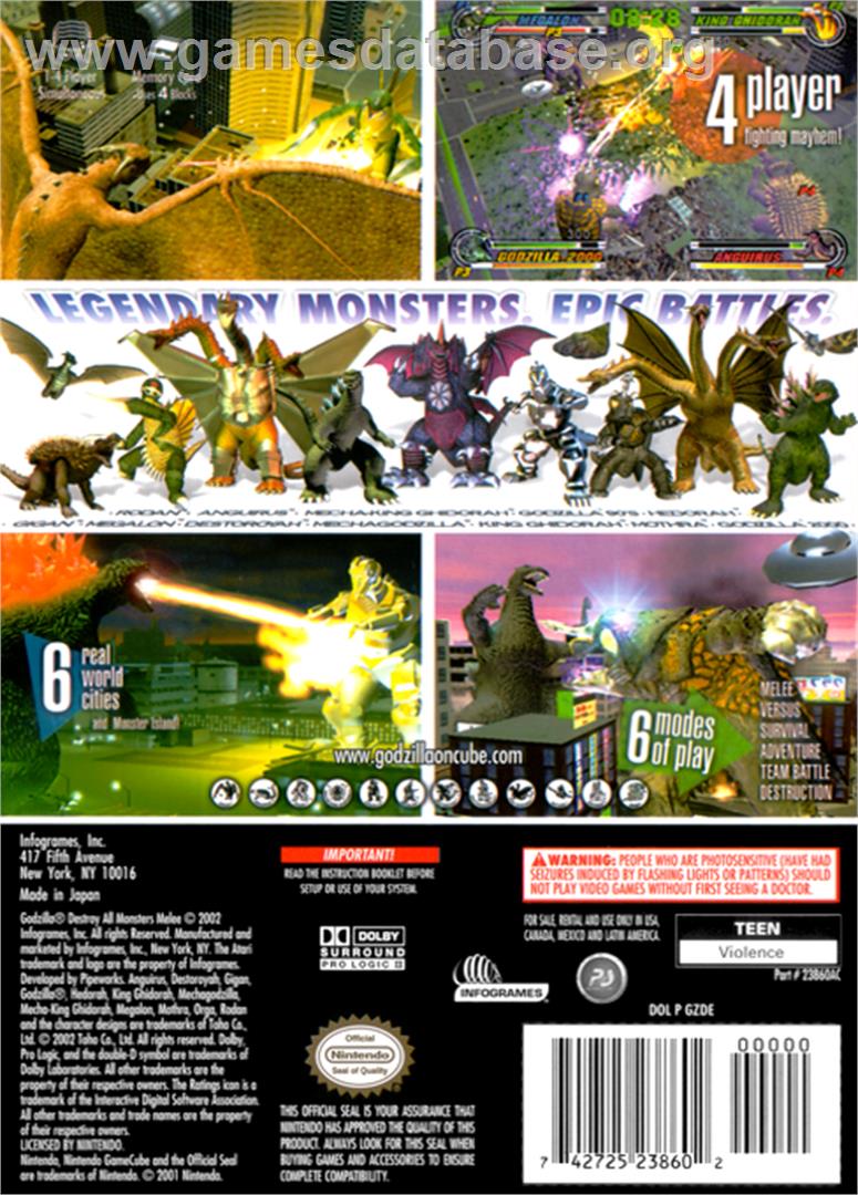 Godzilla Destroy All Monsters Melee (GC) (gamerip) (2020